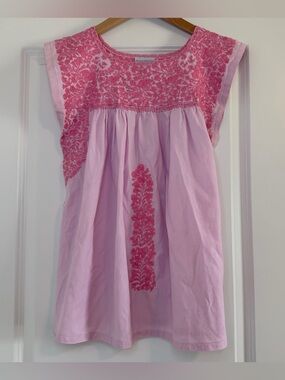 Mi Golondrina Mexico Handmade Embroidered Tank